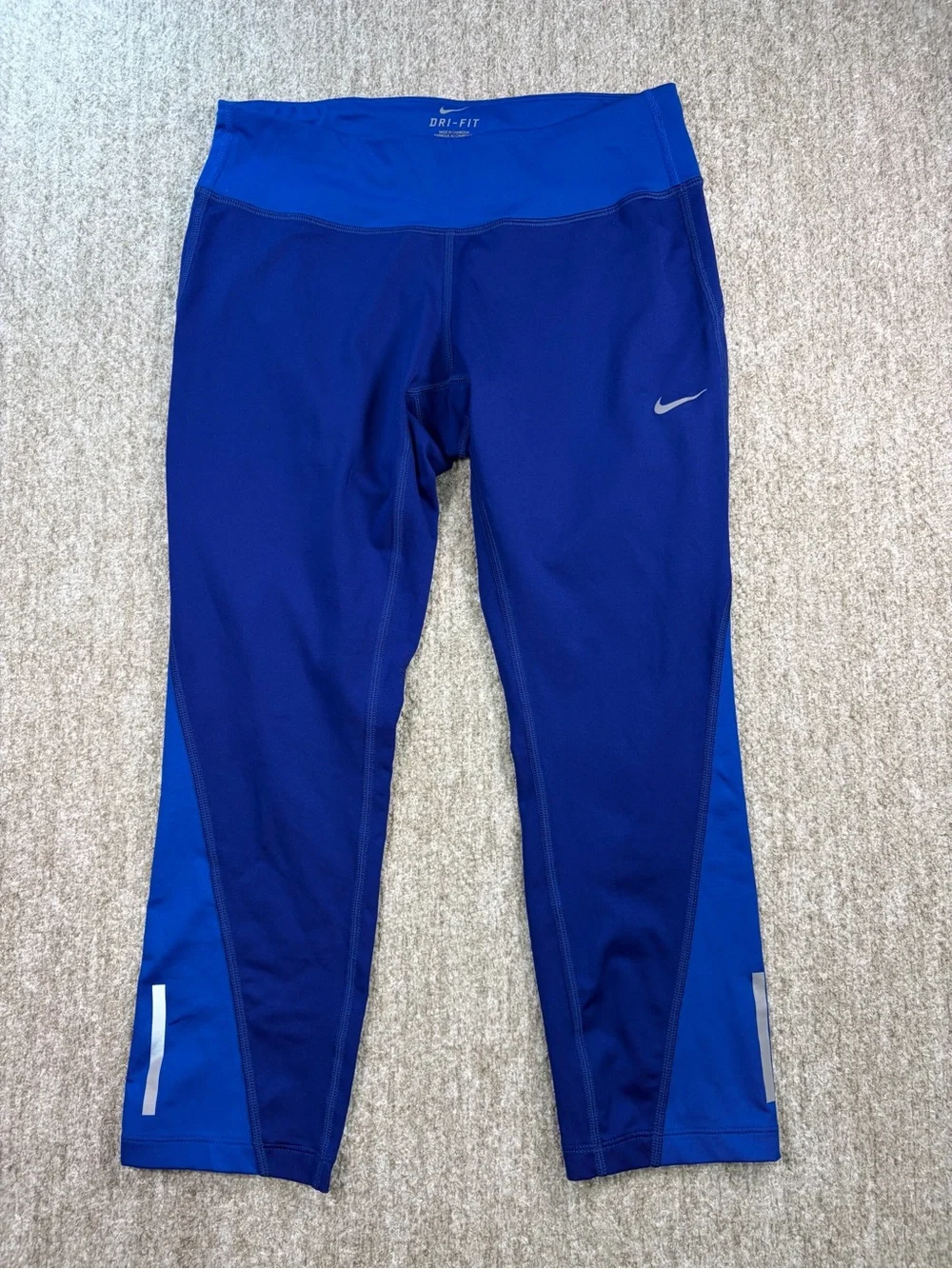 Nike Girls' Royal/Deep Blue Dri-FIT Athletic Leggings